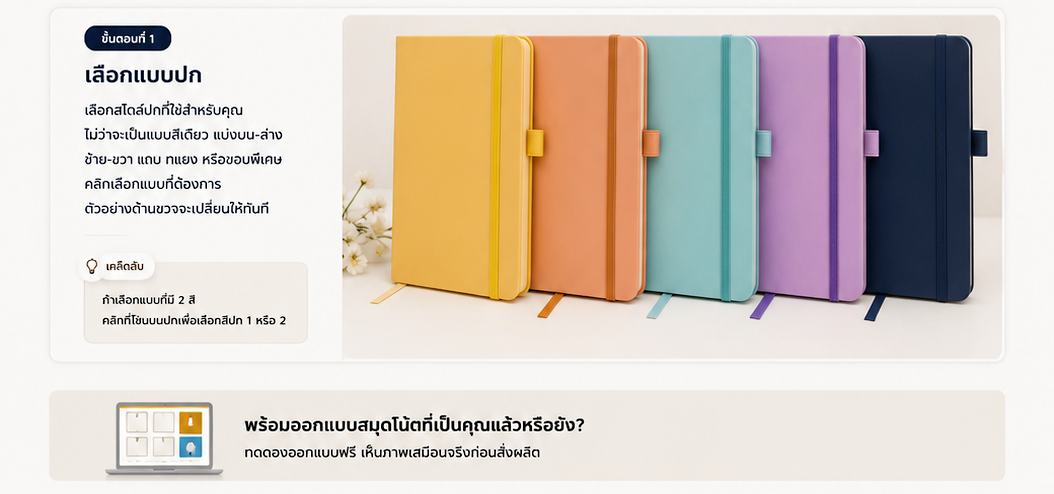 เลือกแบบสไตล์ปก